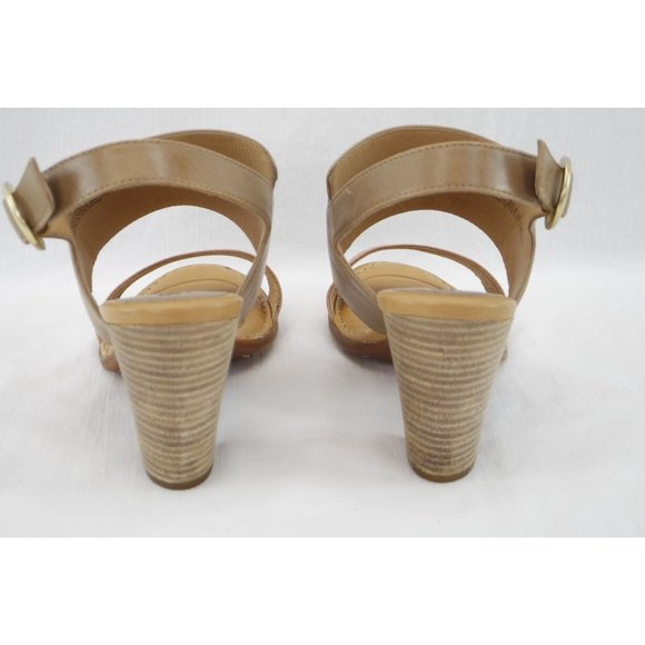 EUC Born 'Cindie' Light Gray Heels | Sz 10, Sabbia/Rosa, Leather - Picture 5 of 9